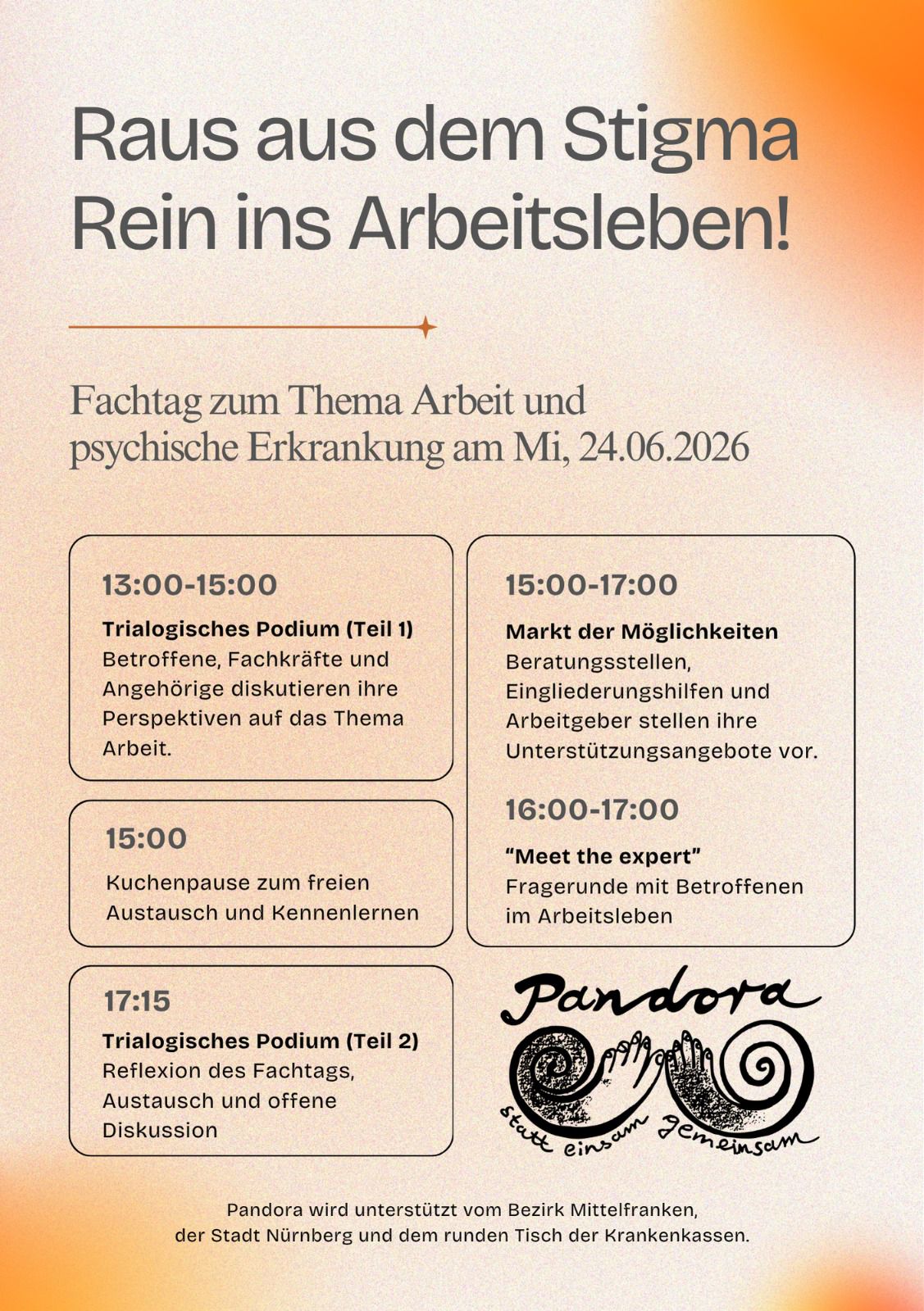 Raus aus dem Stigma rein ins Arbeitsleben - Motiv 1